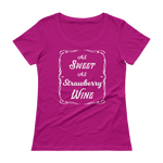 As Sweet As Strawberry Wine Ladies' Scoopneck T-Shirt